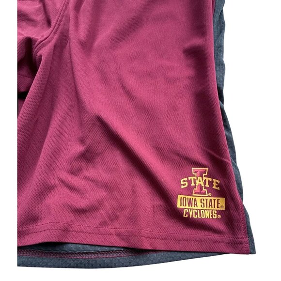 Iowa State Cyclones Maroon & Gray Athletic Basketball Shorts Youth XL 14/16 - Picture 7 of 15